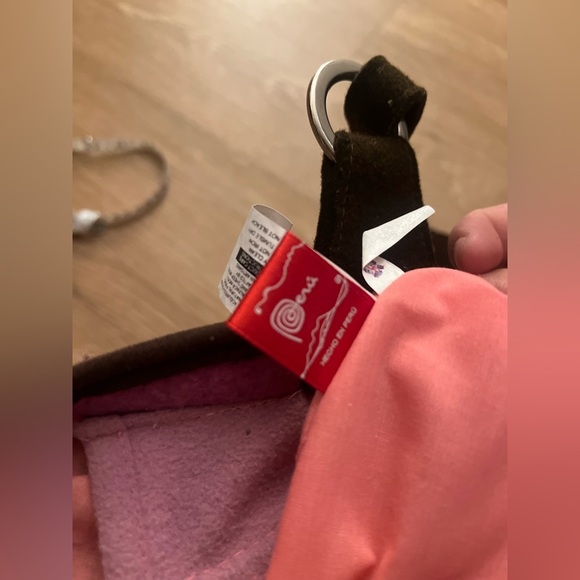 Sheep’s Wool Felt Pink and Orange Patchwork/ geometricTote Bag,Handmade bag - Picture 8 of 8